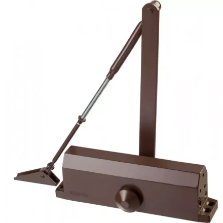 Доводчик дверной STAYER, для дверей массой до 100 кг, цвет коричневый 37917-100 купить в Нижневартовске