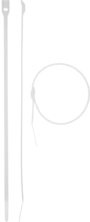 Кабельные стяжки белые КОБРА с плоским замком нейлоновые пакет серия ПРОФЕССИОНАЛ купить в Нижневартовске