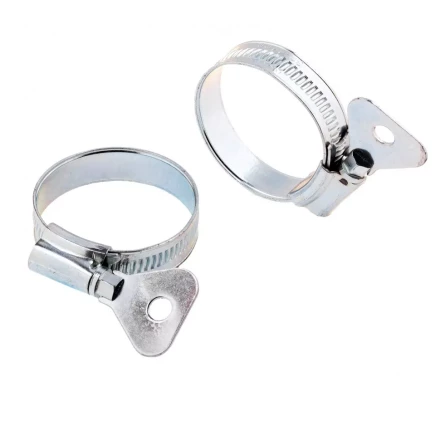 Хомуты металлические червячные 32-44 мм ширина 12 мм W1 с металлическим ключом 2 шт Сибртех 476537 купить в Нижневартовске