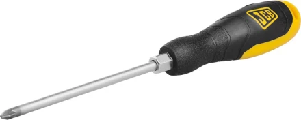 Отвертка JCB, хромомолибденовая сталь S2, двухкомпонентная рукоятка, магнитный наконечник, PZ №2х125мм JSD009 купить в Нижневартовске