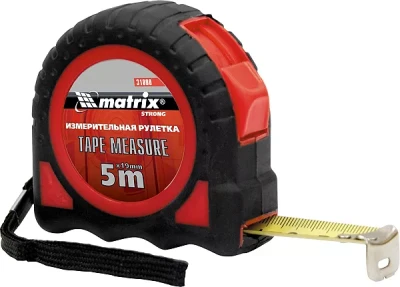 Рулетка Target 3 м * 25 автоматическая фиксация обрезиненный корпус MATRIX 31079
