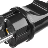 Вилка MAXElectro электрическая, 16А/220В, с заземлением, черная, STAYER 55160-B купить в Нижневартовске
