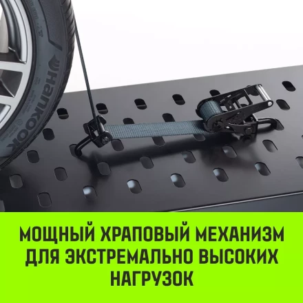 Ремень стяжной автовозный HITCH PROFF 50мм STF 600DaN 4000кг 3м текстил контр 750мм поворотн J-крюки (SZ068109) купить в Нижневартовске