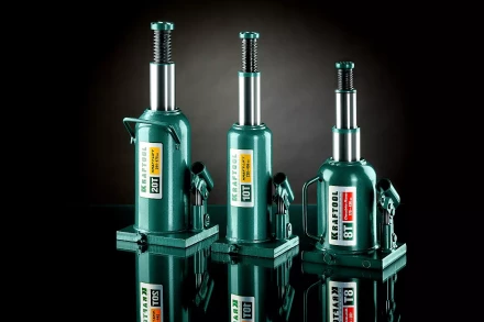 Домкрат гидравлический бутылочный "Kraft-Lift", сварной, 10т, 230-456мм, KRAFTOOL 43462-10 43462-10_z01 купить в Нижневартовске