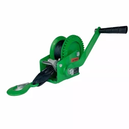 Лебедка ручная барабанная HITCH HW 700 700 кг лента 10 м (SZ073175)