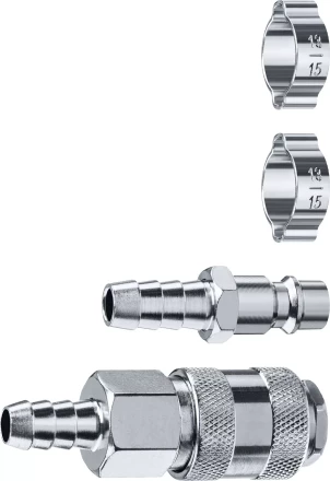 ЗУБР (штуцер елочка, 10 мм - рапид муфта) + (рапид штуцер-штуцер елочка, 10 мм) + (обжимные хомуты 2 шт), набор, Профессионал (64920-10-H) купить в Нижневартовске