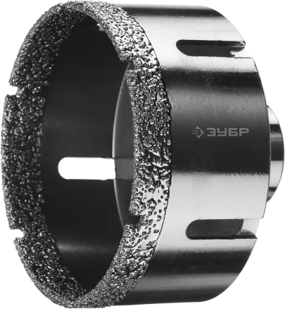 Алмазная коронка ЗУБР "ПРОФЕССИОНАЛ" универсальная для УШМ, сухое сверление, алмазы на вакуумной пайке,  посадка М14, d=83мм 29865-83 купить в Нижневартовске