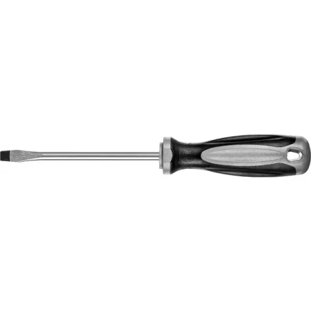 Отвертка MIRAX 25095-06-10, закаленный стержень, двухкомпонентная рукоятка, SL6x100мм 25095-06-10 купить в Нижневартовске