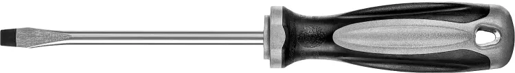 Отвертка MIRAX 25095-06-10, закаленный стержень, двухкомпонентная рукоятка, SL6x100мм 25095-06-10 купить в Нижневартовске
