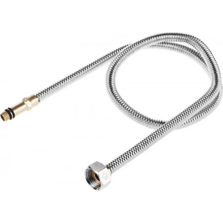 Подводка ЗУБР "ЭКСПЕРТ" сильфонная из нержавеющей стали, для смесителя, удлиненная, г/ш (гайка-штуцер), 1/2", 0,8м 51013-080 купить в Нижневартовске