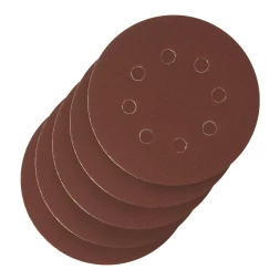 Круг абразивный на ворсовой подложке под "липучку", перфорированный, P 240, 125 мм, 5 шт Сибртех 738117