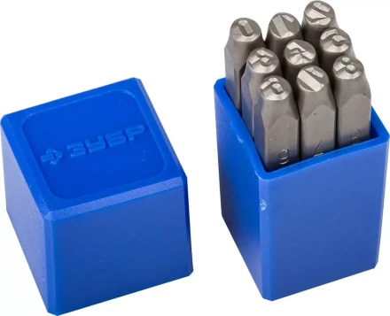 Клейма ЗУБР цифровые арабские, шрифт 5мм 21501-05_z01 купить в Нижневартовске