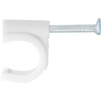 Скобы электроустановочные, 4 мм, круглый профиль, 50 шт  СИБРТЕХ 47512 купить в Нижневартовске