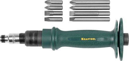 Отвертка KRAFTOOL ударно-поворотная, реверсивная, сменные биты, 8шт, набор 10 предметов 25550-H10 купить в Нижневартовске