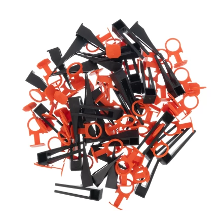 Комплект зажим + клин для системы выравнивания плитки СВП Кольцо, 50/50 шт. в ведре Сибртех 88112 купить в Нижневартовске