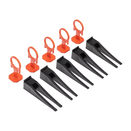 Комплект зажим + клин для системы выравнивания плитки СВП Кольцо, 50/50 шт. в ведре Сибртех 88112 купить в Нижневартовске