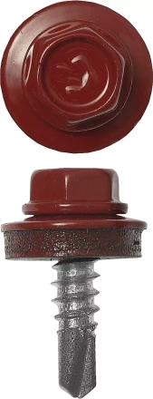 Саморезы ЗУБР "ПРОФЕССИОНАЛ" окраш., RAL 3003 рубин.-красн., для крепл. кров. матер. к металл. констр., 5.5x25мм, 420шт 4-300315-55-025-3003 купить в Нижневартовске