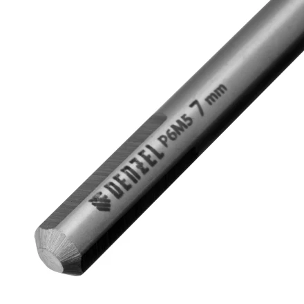 Сверло спиральное по металлу Denzel, 7,0 х 156 мм, Р6М5, Golden Tip, удлиненное, 718258 купить в Нижневартовске