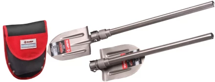 Лопата ЗУБР титановая походная, складная, в чехле 4-39477 купить в Нижневартовске