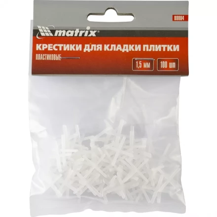 Крестики 2 мм для кладки плитки 100 штук MATRIX артикул 88086 купить в Нижневартовске