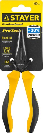 Тонкогубцы STAYER &quot;PROTech&quot;, эксцентриковое расположение шарнира, 160мм 22027-3-16_z02 купить в Нижневартовске