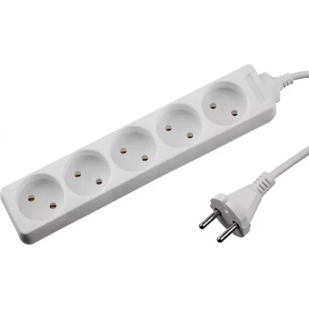 Удлинитель "TOPELECTRO" электрический, ПВС 2х1мм2, 5 гнезд, 3500 Вт, 1.5м, STAYER 55050-1.5 купить в Нижневартовске