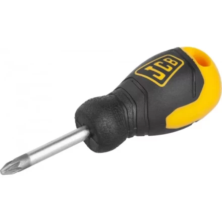 Отвертка JCB, хромомолибденовая сталь S2, двухкомпонентная рукоятка, магнитный наконечник, PZ №2х40мм JSD006 купить в Нижневартовске