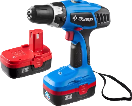 Дрель-шуруповерт 2 АКБ ЗДА-18-2 КИН20 серия ПРОФЕССИОНАЛ купить в Нижневартовске
