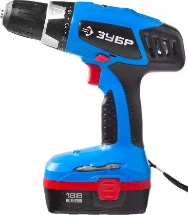 Дрель-шуруповерт 2 АКБ ЗДА-18-2 КИН20 серия ПРОФЕССИОНАЛ купить в Нижневартовске
