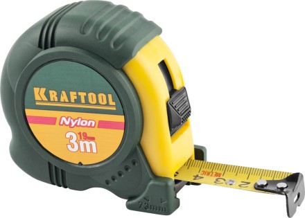 Рулетка KRAFTOOL &quot;EXPERT&quot; с нейлоновым покрытием, обрезин корпус, 3/19мм 34122-03-19_z01 купить в Нижневартовске