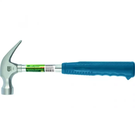 Молоток гвоздодер металлическая трубчатая обрезиненная рукоятка вес 560гр боек 29мм СИБРТЕХ 10438 купить в Нижневартовске