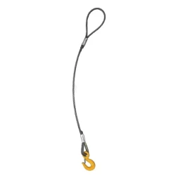 Строп канатный одноветвевой 1СК 2 т L=7 м с кч din 2.0 т канат din опрессовка
