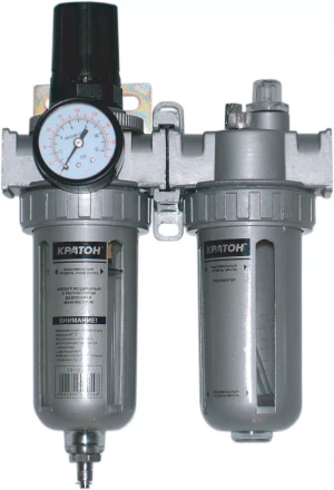 Фильтр воздушный с регулятором давления манометром и лубрикатором Кратон 3 01 03 014 купить в Нижневартовске