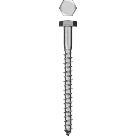 Шурупы ЗУБР "МАСТЕР" с шестигранной головкой, оцинкованные, 6x80мм, 70шт 4-300451-06-080 купить в Нижневартовске