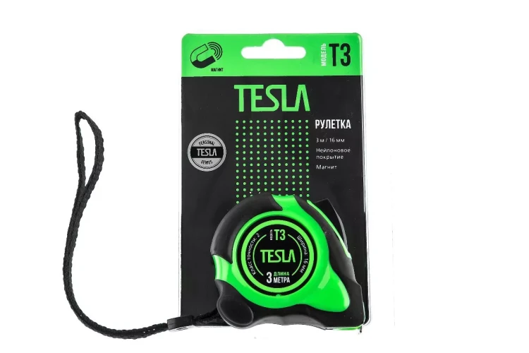 Рулетка TESLA 3м х 16мм (T-3) купить в Нижневартовске