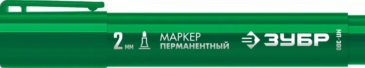 ЗУБР МП-300 зеленый, 2 мм перманентный маркер (06322-4) купить в Нижневартовске