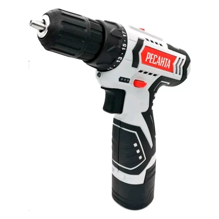 Дрель-шуруповерт аккумуляторная Ресанта ДА-12-2ЛК 75/14/2 купить в Нижневартовске