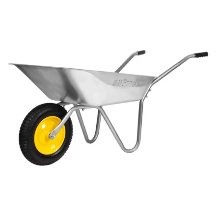 Тачка садовая, грузоподъемность 90 кг Сибртех 689614, оцинк. рама, объем 65 л купить в Нижневартовске