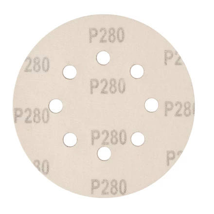 Круг абразивный на ворсовой подложке под "липучку", перфорированный, P 280, 125 мм, 5 шт Сибртех 738127 купить в Нижневартовске