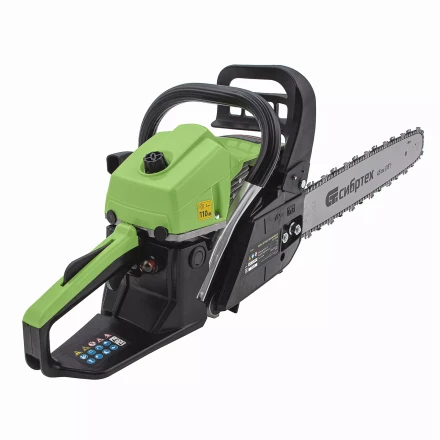 Пила цепная бензиновая Сибртех БП-5245 95209, 52 см3, шина 45 см, шаг 0.325, паз 1,5 мм, 72 звена купить в Нижневартовске