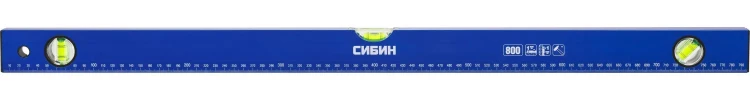 Уровень СИБИН коробчатый, 3 противоударных ампулы, измерительная линейка, 80см 34605-080 купить в Нижневартовске