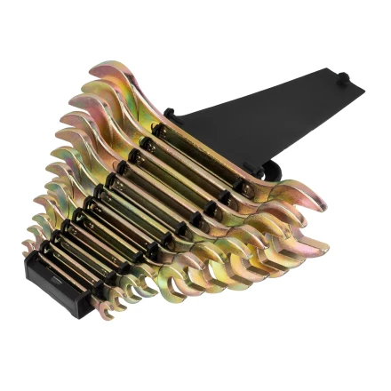 Набор ключей рожковых Сибртех 15281, 6-32 мм, 12 шт, желтый цинк купить в Нижневартовске