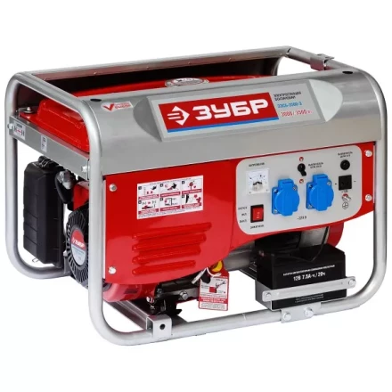 Электростанция ЗУБР бензиновая, 4-х тактная, ручной и электрический пуск, 220/12В, 3500Вт ЗЭСБ-3500-Э купить в Нижневартовске