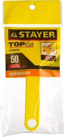 Скребок STAYER "STANDARD", пластмассовый корпус, 50мм 0851_z01 купить в Нижневартовске
