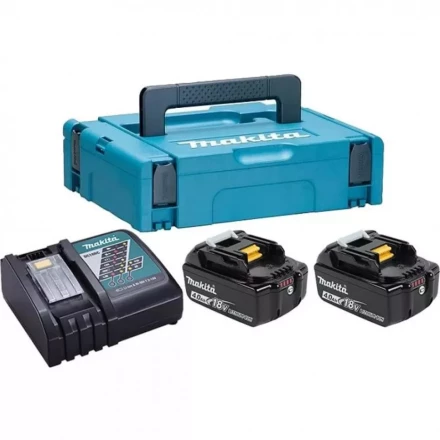 Набор 2 аккумулятора Makita BL 1840B 198310-8, 4 Ач и Зарядное устройство DC 18 RC в MakPac купить в Нижневартовске