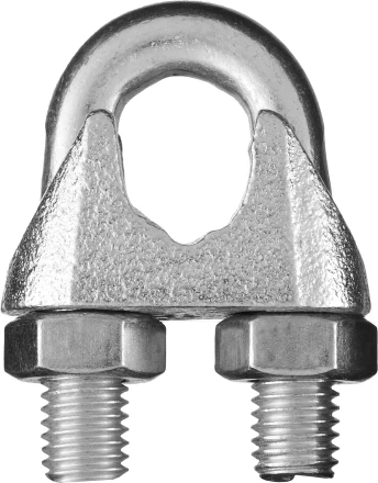 Зажим троса DIN 741, оцинкованный, 10мм, 25 шт, STAYER Master 30535-10 30535-10 купить в Нижневартовске