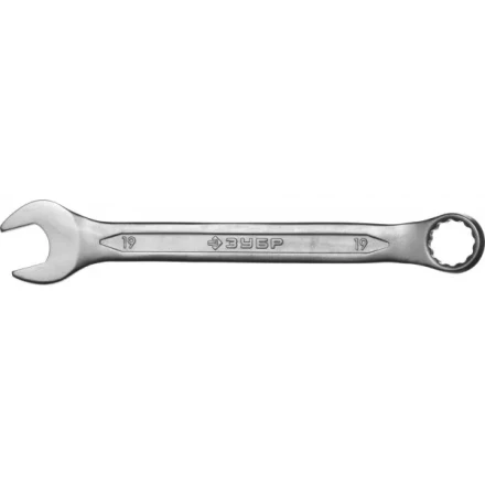 Ключ ЗУБР "МАСТЕР" гаечный комбинированный, Cr-V сталь, хромированный, 19мм 27087-19 купить в Нижневартовске