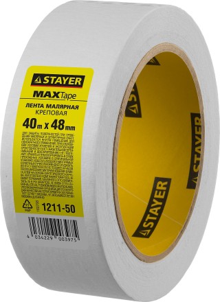 Малярная лента STAYER &quot;MASTER&quot;, креповая, 48мм х 40м 1211-50 купить в Нижневартовске