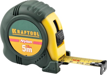 Рулетка KRAFTOOL &quot;EXPERT&quot; с нейлоновым покрытием, обрезин корпус, 5/19мм 34122-05-19_z01 купить в Нижневартовске