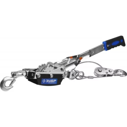 Лебедка ручная рычажная ЗУБР "ПРОФЕССИОНАЛ", тросовая, 4 т, 3 м, в сумке 43105-4-K купить в Нижневартовске